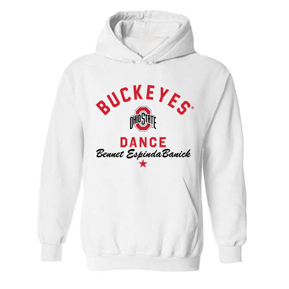 Ohio State - Dance Team : Bennet EspindaBanick - Classic Shersey Hooded Sweatshirt-0