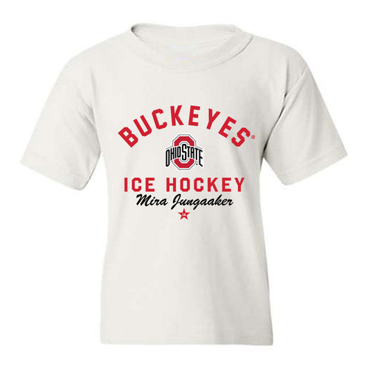 Ohio State - NCAA Women's Ice Hockey : Mira Jungaaker - Classic Shersey Youth T-Shirt-0