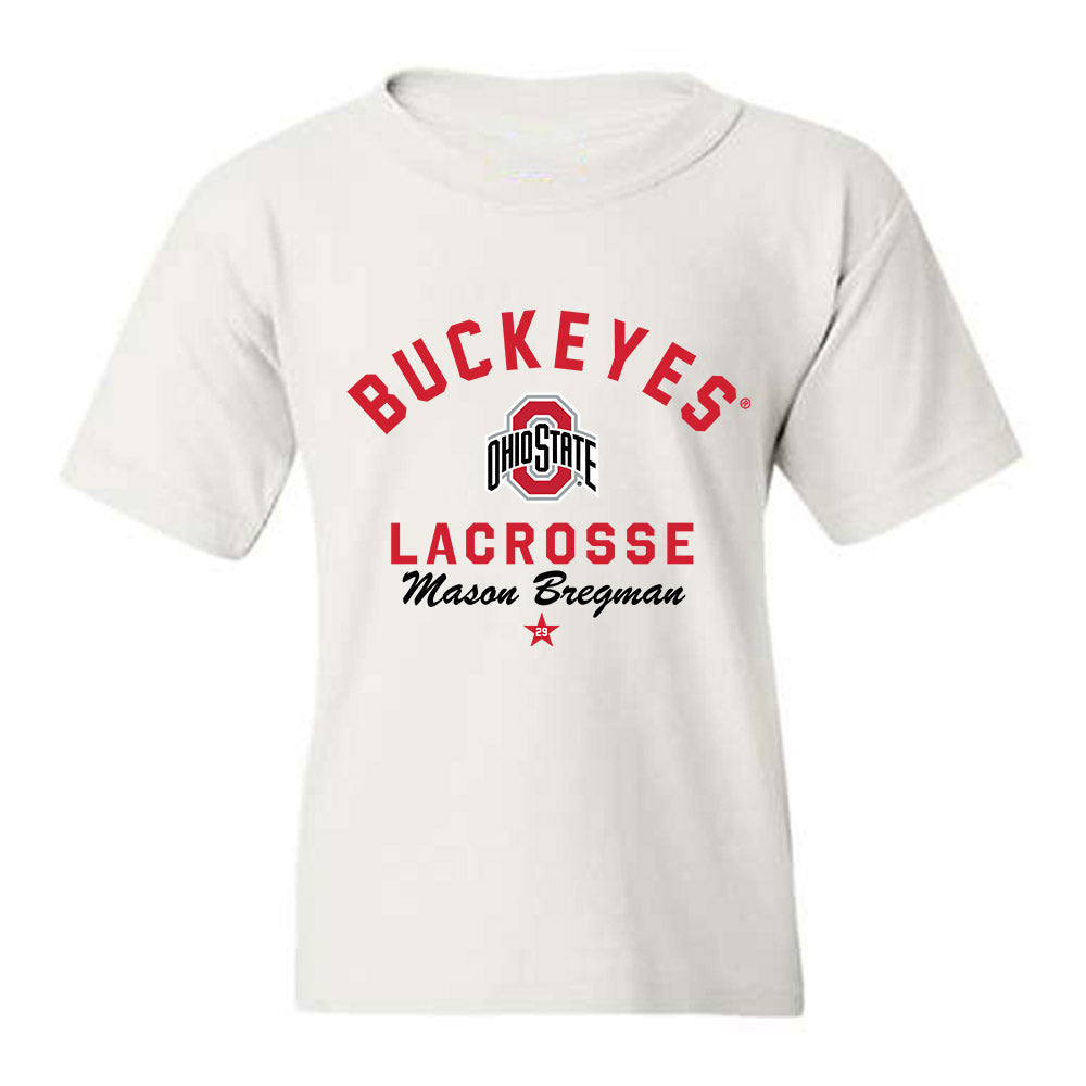 Ohio State - NCAA Men's Lacrosse : Mason Bregman - Classic Shersey Youth T-Shirt-0