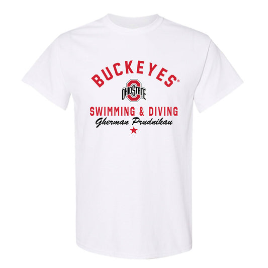 Ohio State - NCAA Men's Swimming & Diving : Gherman Prudnikau - Classic Shersey T-Shirt-0