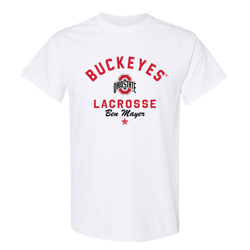 Ohio State - NCAA Men's Lacrosse : Ben Mayer - Classic Shersey T-Shirt-0