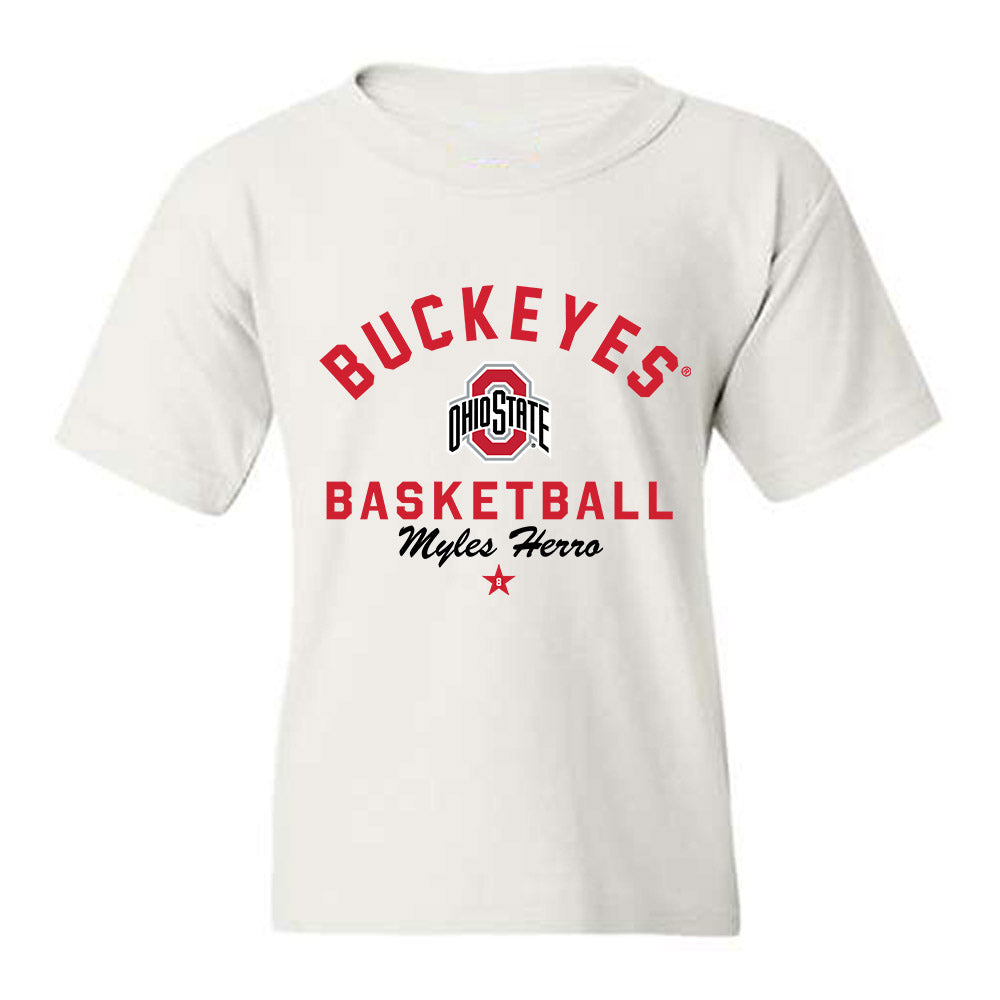 Ohio State - NCAA Men's Basketball : Myles Herro - Classic Shersey Youth T-Shirt-0