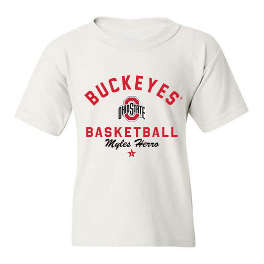 Ohio State - NCAA Men's Basketball : Myles Herro - Classic Shersey Youth T-Shirt-0