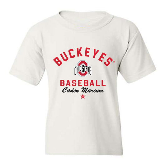 Ohio State - NCAA Baseball : Caden Marcum - Classic Shersey Youth T-Shirt-0