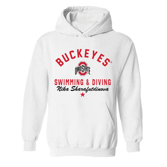 Ohio State - NCAA Women's Swimming & Diving : Nika Sharafutdinova - Classic Shersey Hooded Sweatshirt-0