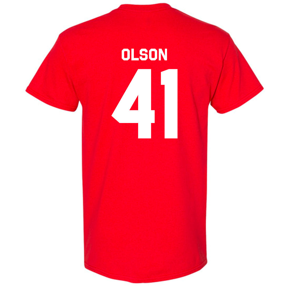 Nebraska - NCAA Baseball : Chase Olson - Classic Shersey T-Shirt-1