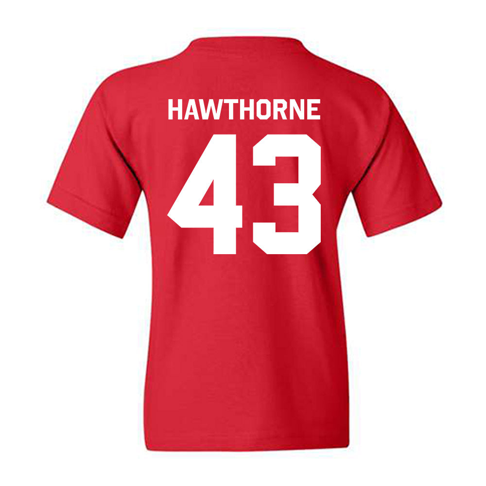 Nebraska - NCAA Football : Will Hawthorne - Classic Shersey Youth T-Shirt-1