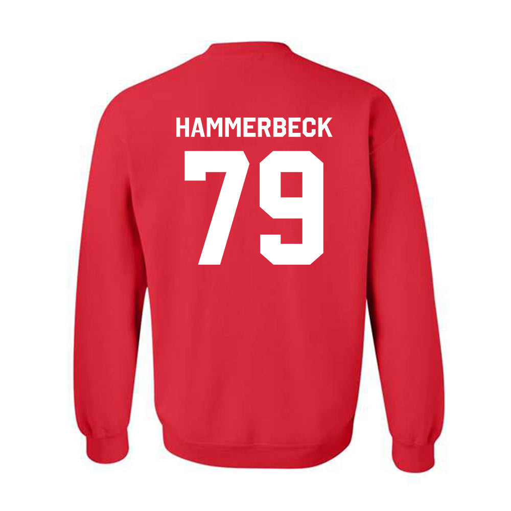 Nebraska - NCAA Football : Shawn Hammerbeck - Classic Shersey Crewneck Sweatshirt-1