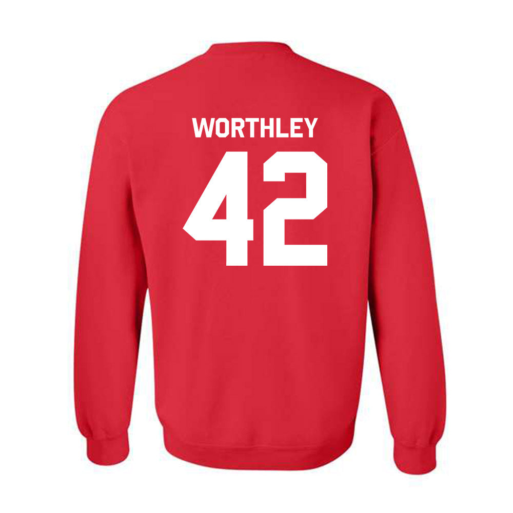 Nebraska - NCAA Baseball : Jalen Worthley - Classic Shersey Crewneck Sweatshirt-1