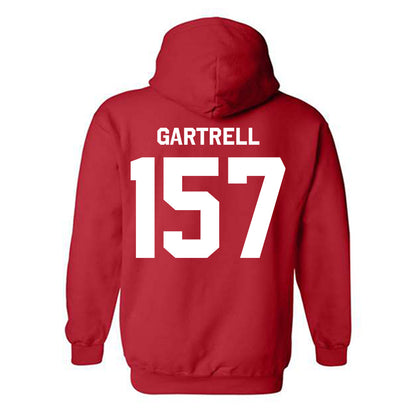 Nebraska - NCAA Wrestling : Dez Gartrell - Classic Shersey Hooded Sweatshirt-1
