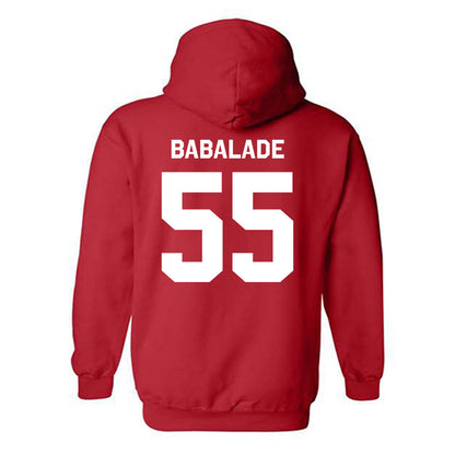 Nebraska - NCAA Football : Tree Babalade - Classic Shersey Hooded Sweatshirt-1