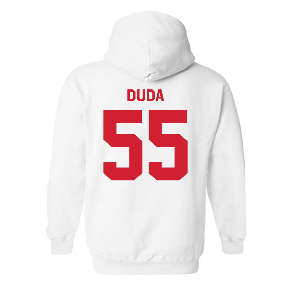 Nebraska - NCAA Football : Ethan Duda - Classic Shersey Hooded Sweatshirt-1