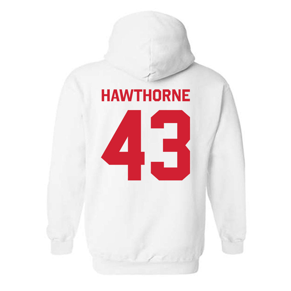 Nebraska - NCAA Football : Will Hawthorne - Classic Shersey Hooded Sweatshirt-1