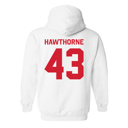 Nebraska - NCAA Football : Will Hawthorne - Classic Shersey Hooded Sweatshirt-1