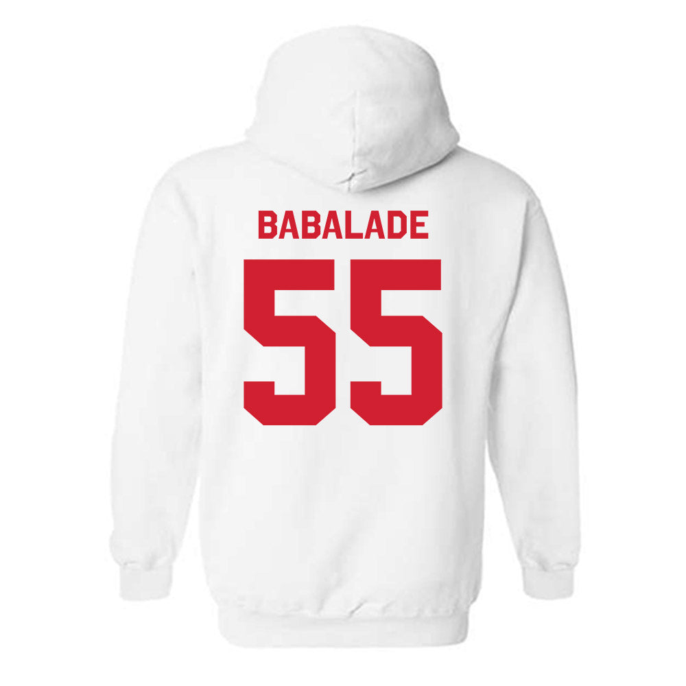 Nebraska - NCAA Football : Tree Babalade - Classic Shersey Hooded Sweatshirt-1
