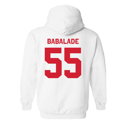 Nebraska - NCAA Football : Tree Babalade - Classic Shersey Hooded Sweatshirt-1