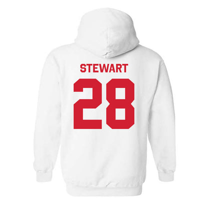 Nebraska - NCAA Baseball : Braxton Stewart - Classic Shersey Hooded Sweatshirt-1