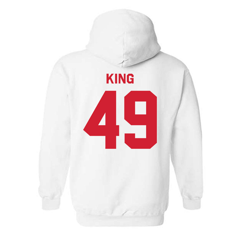Nebraska - NCAA Football : Danny King - Classic Shersey Hooded Sweatshirt-1