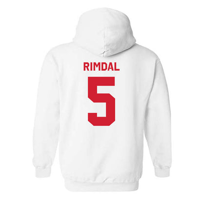 Nebraska - NCAA Women's Basketball : Alberte Rimdal - Classic Shersey Hooded Sweatshirt-1