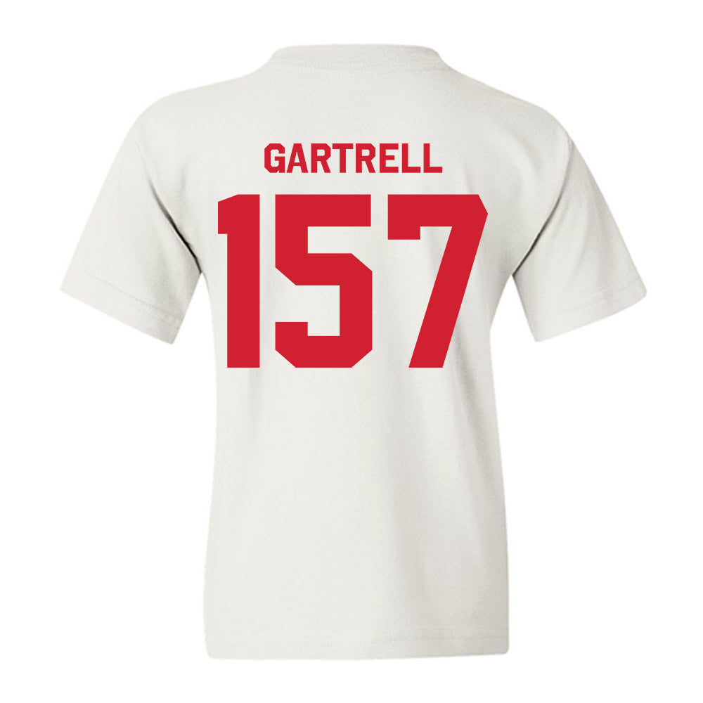 Nebraska - NCAA Wrestling : Dez Gartrell - Classic Shersey Youth T-Shirt-1