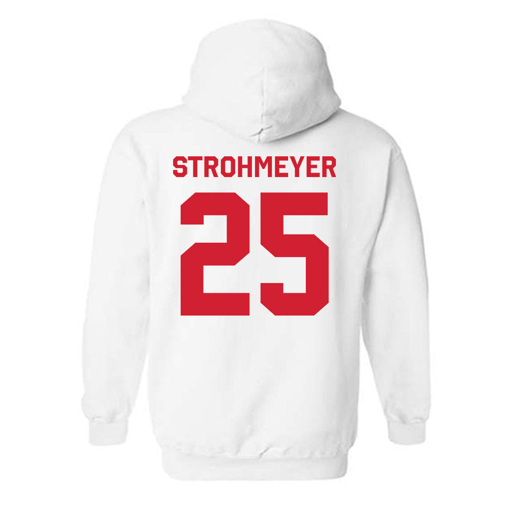 Nebraska - NCAA Baseball : Reed Strohmeyer - Classic Shersey Hooded Sweatshirt-1