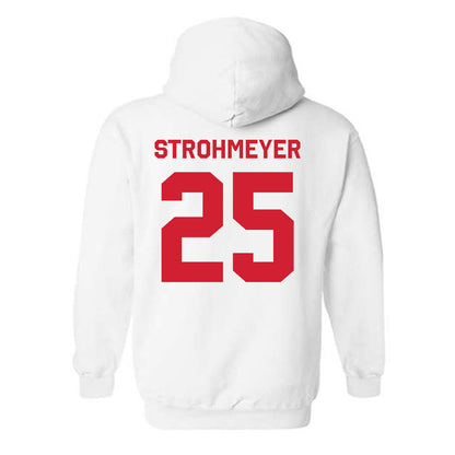 Nebraska - NCAA Baseball : Reed Strohmeyer - Classic Shersey Hooded Sweatshirt-1