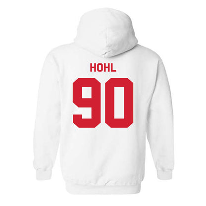 Nebraska - NCAA Football : John Hohl - Classic Shersey Hooded Sweatshirt-1