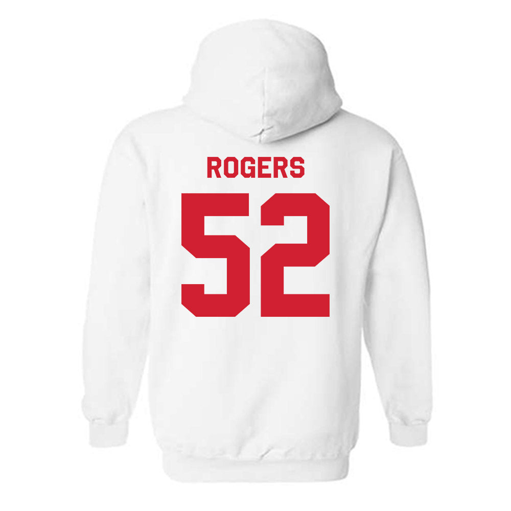 Nebraska - NCAA Football : Dylan Rogers - Classic Shersey Hooded Sweatshirt-1