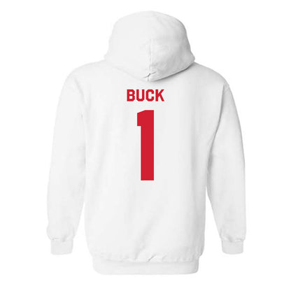 Nebraska - NCAA Baseball : Jett Buck - Classic Shersey Hooded Sweatshirt-1