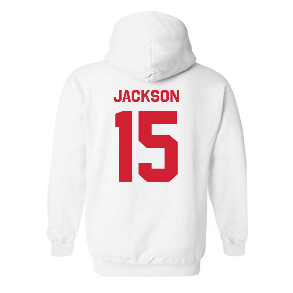 Nebraska - NCAA Women's Volleyball : Andi Jackson - Classic Shersey Hooded Sweatshirt-1