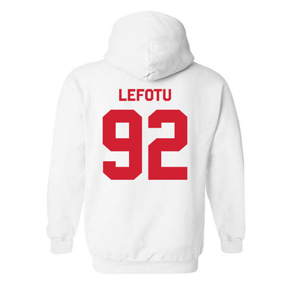 Nebraska - NCAA Football : Sua Lefotu - Classic Shersey Hooded Sweatshirt-1