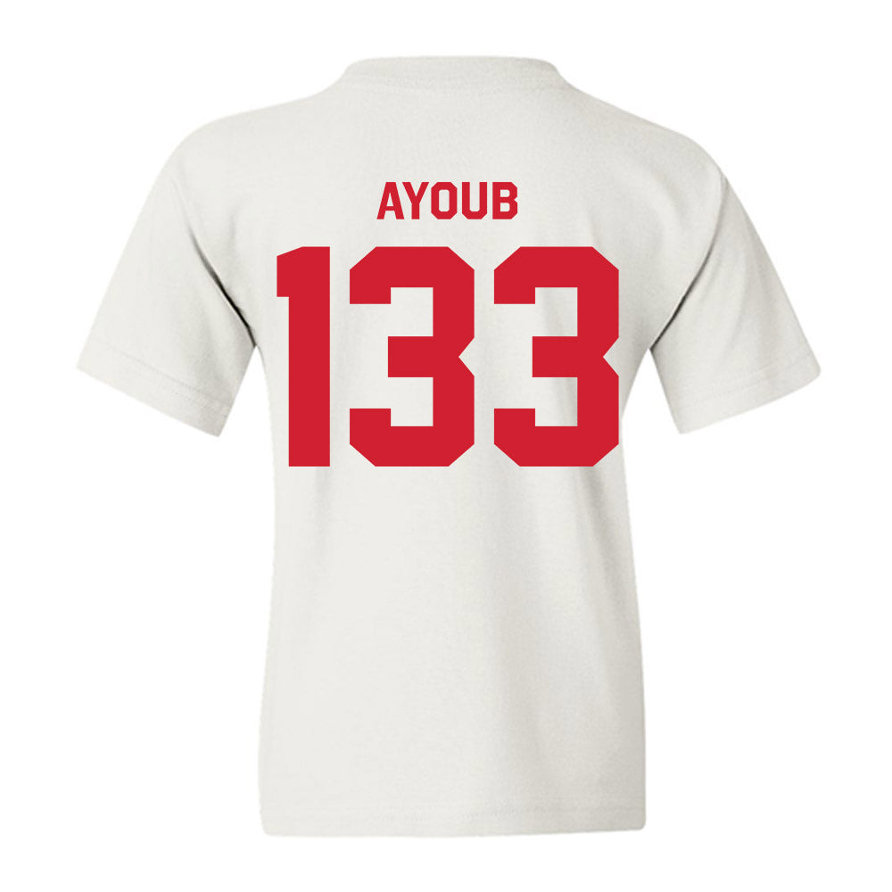 Nebraska - NCAA Wrestling : Omar Ayoub - Classic Shersey Youth T-Shirt-1