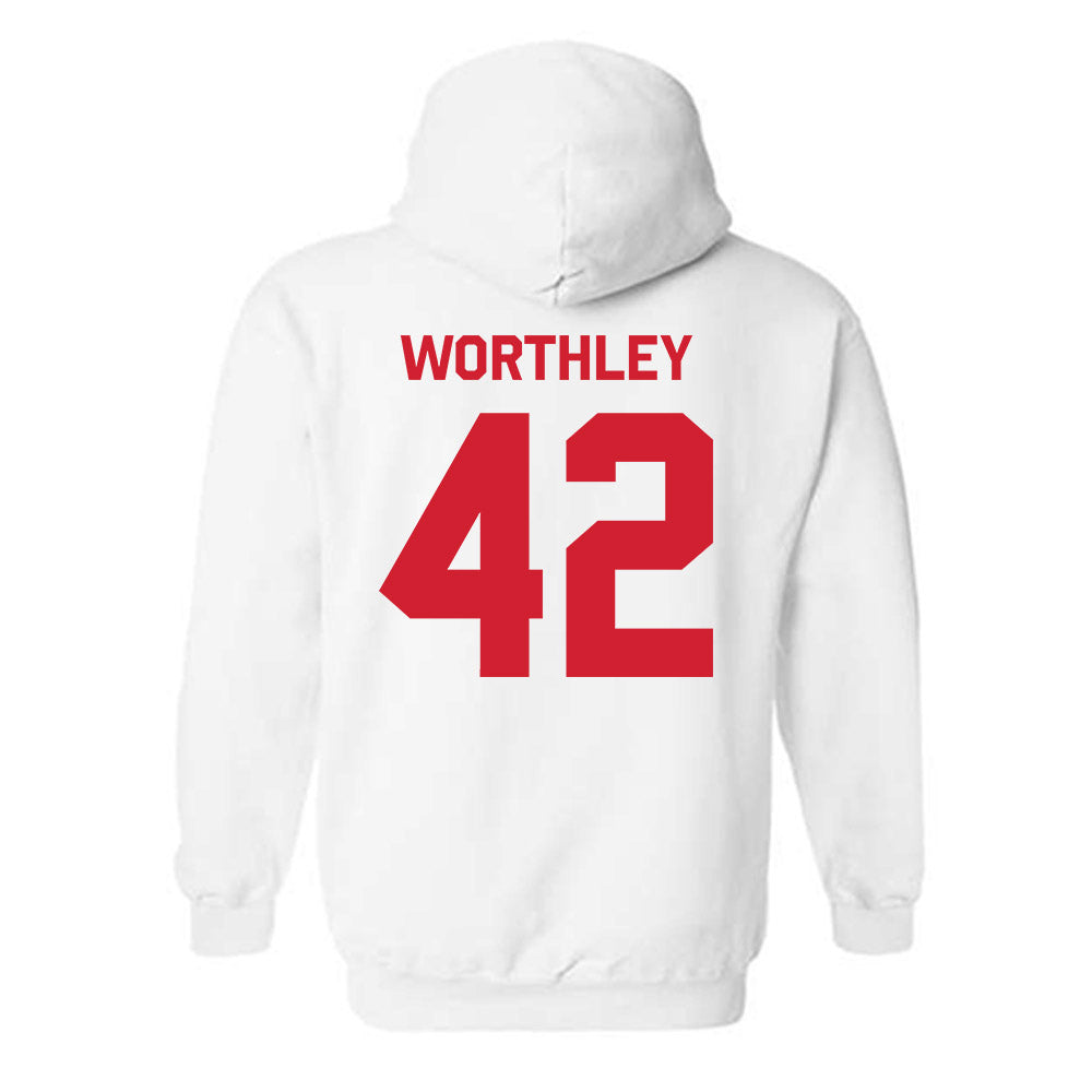 Nebraska - NCAA Baseball : Jalen Worthley - Classic Shersey Hooded Sweatshirt-1