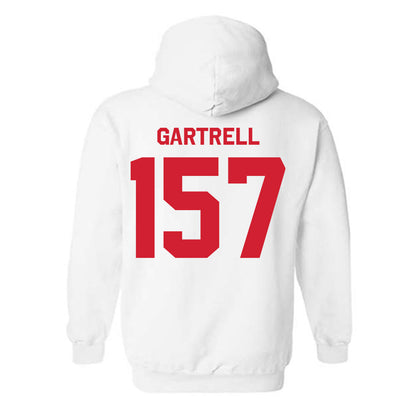 Nebraska - NCAA Wrestling : Dez Gartrell - Classic Shersey Hooded Sweatshirt-1