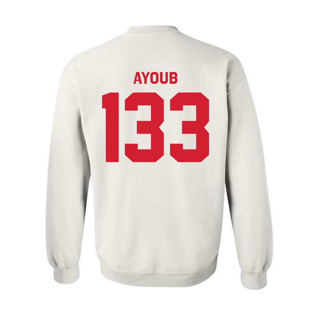 Nebraska - NCAA Wrestling : Omar Ayoub - Classic Shersey Crewneck Sweatshirt-1