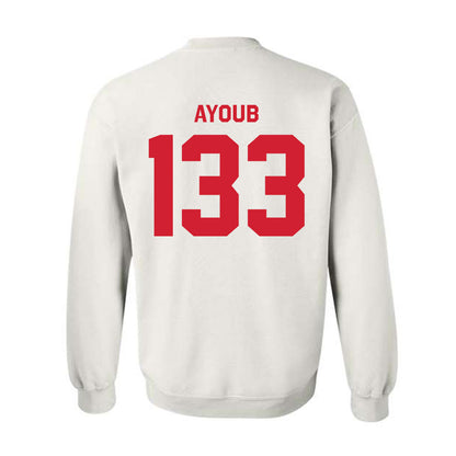 Nebraska - NCAA Wrestling : Omar Ayoub - Classic Shersey Crewneck Sweatshirt-1