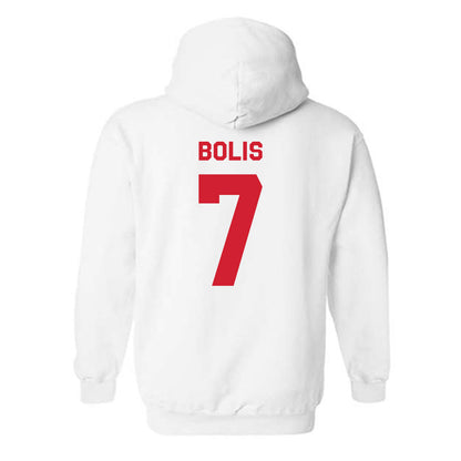 Nebraska - NCAA Men's Basketball : Justin Bolis - Classic Shersey Hooded Sweatshirt-1