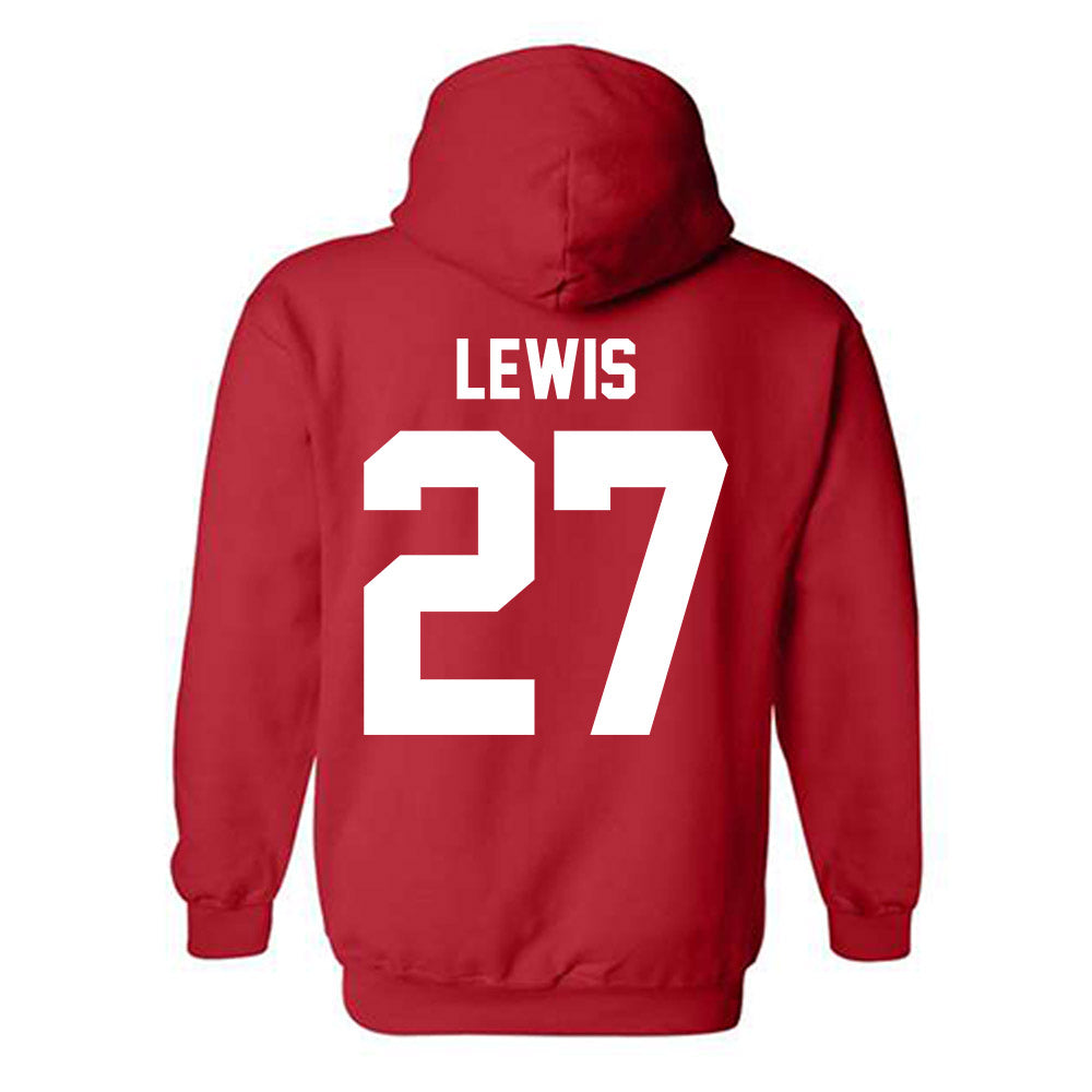 Nebraska - NCAA Women's Soccer : Nathalie Lewis - Classic Shersey Hooded Sweatshirt-3