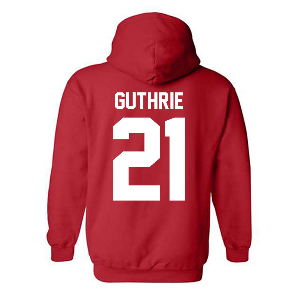 Nebraska - NCAA Football : Rex Guthrie - Classic Shersey Hooded Sweatshirt-1
