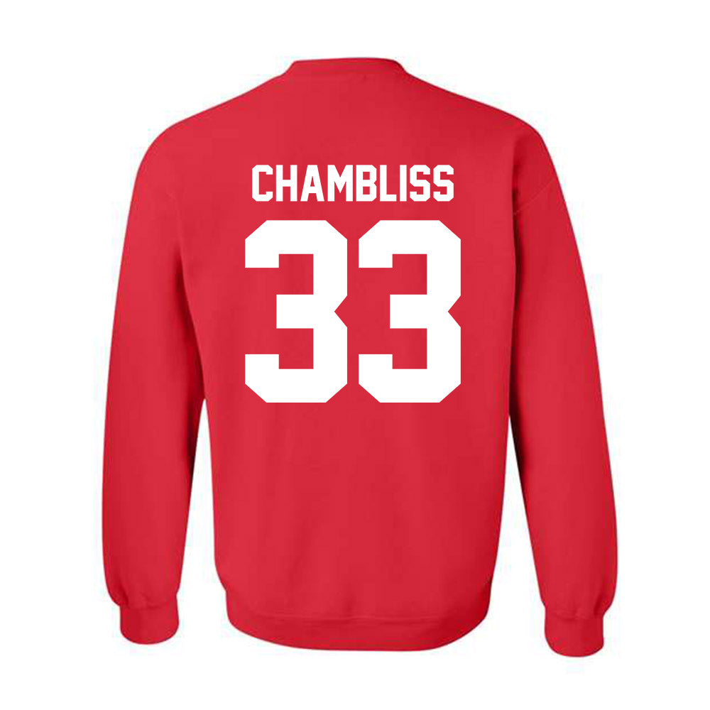 Nebraska - NCAA Football : Owen Chambliss - Classic Shersey Crewneck Sweatshirt-1