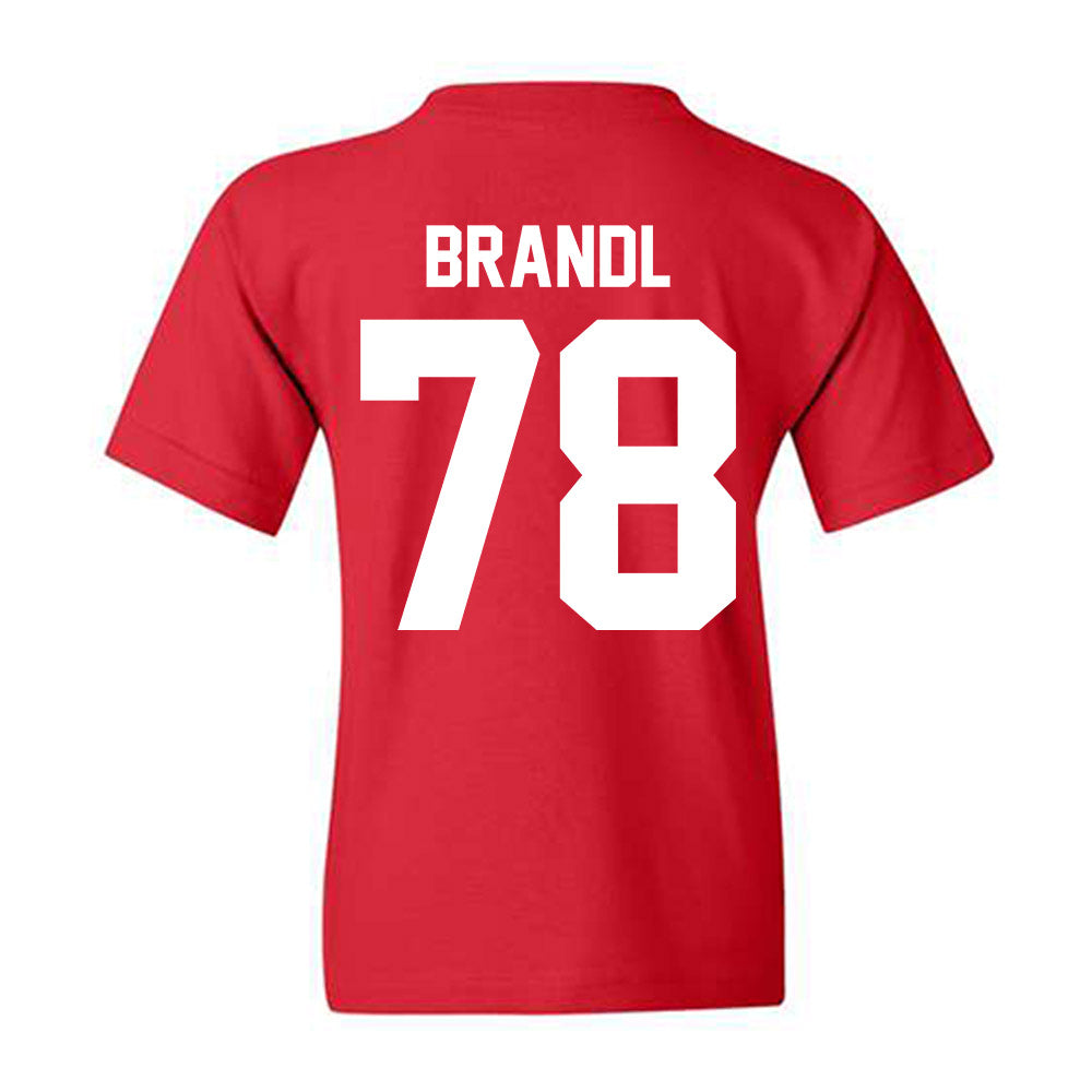 Nebraska - NCAA Football : Jacob Brandl - Classic Shersey Youth T-Shirt-1