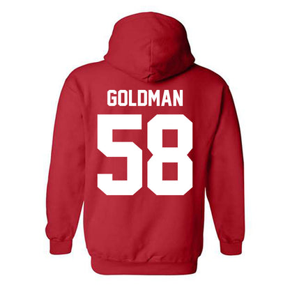 Nebraska - NCAA Football : Mason Goldman - Classic Shersey Hooded Sweatshirt-1