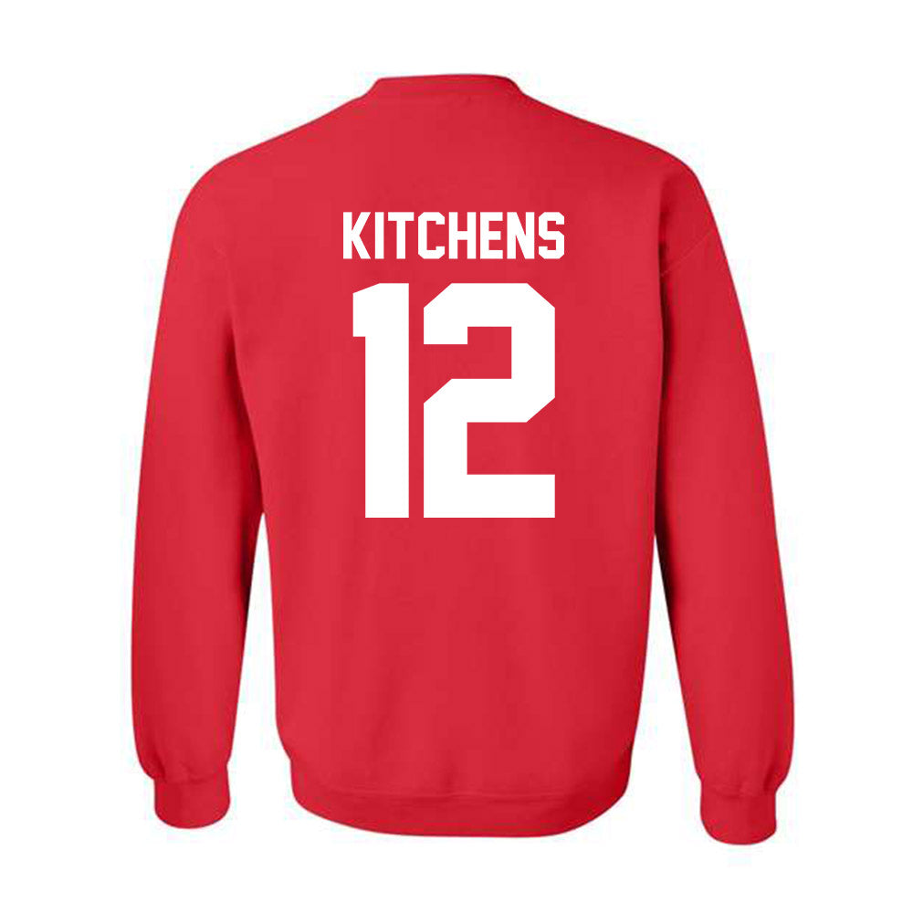 Nebraska - NCAA Baseball : Cole Kitchens - Classic Shersey Crewneck Sweatshirt-1