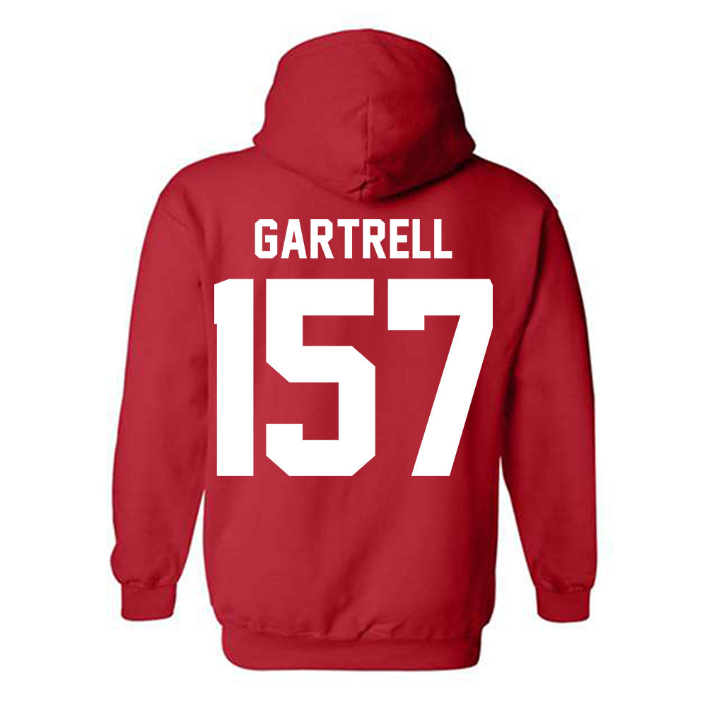 Nebraska - NCAA Wrestling : Dez Gartrell - Classic Shersey Hooded Sweatshirt-1