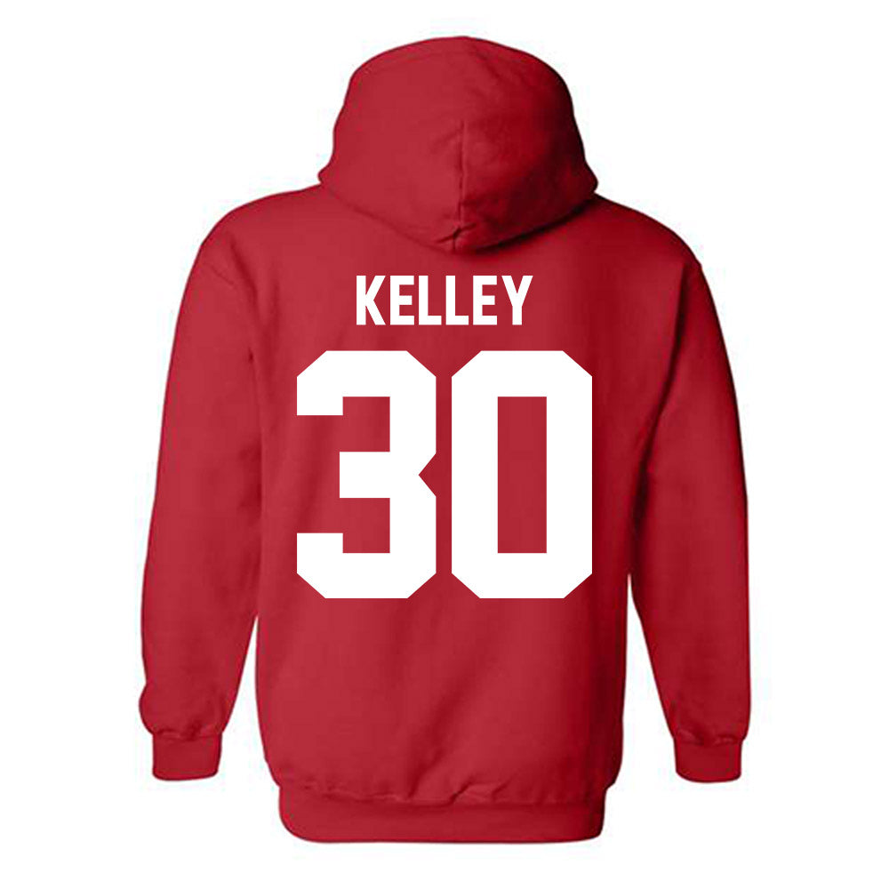 Nebraska - NCAA Baseball : Carter Kelley - Classic Shersey Hooded Sweatshirt-1