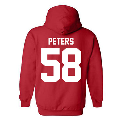 Nebraska - NCAA Football : Jake Peters - Classic Shersey Hooded Sweatshirt-1