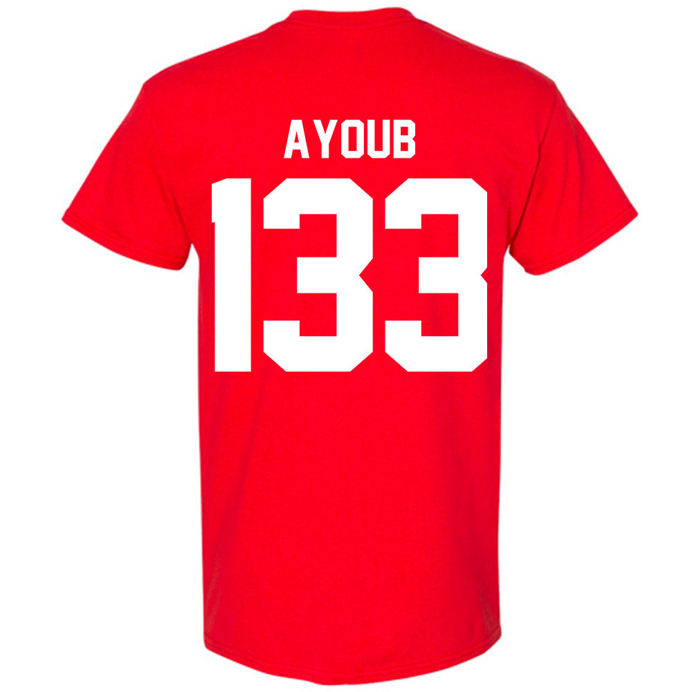 Nebraska - NCAA Wrestling : Omar Ayoub - Classic Shersey T-Shirt-1