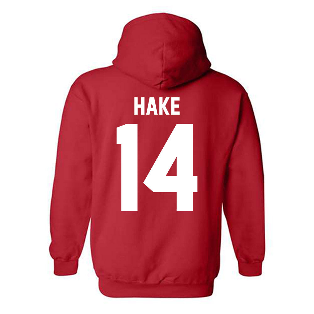 Nebraska - NCAA Women's Basketball : Callin Hake - Classic Shersey Hooded Sweatshirt-1