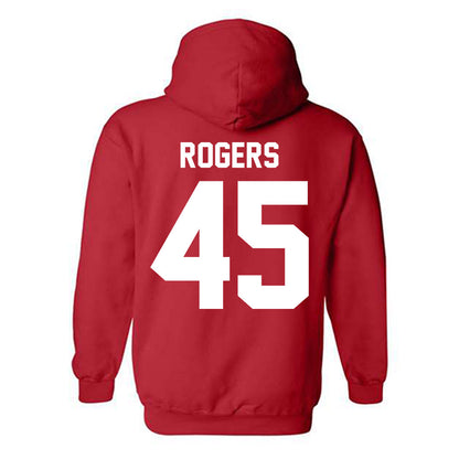 Nebraska - NCAA Football : Dylan Rogers - Classic Shersey Hooded Sweatshirt-3