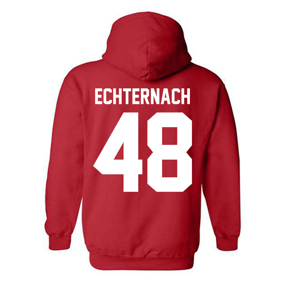 Nebraska - NCAA Football : Cayden Echternach - Classic Shersey Hooded Sweatshirt-1